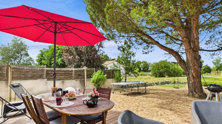 Appartement de vacances pour 7 personnes, avec jardin