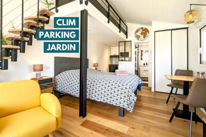 Appartement de vacances pour 2 personnes, avec Jardin et Vue