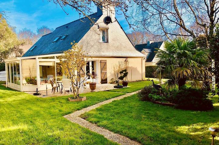 Maison de vacances pour 8 personnes, avec Terrasse ainsi que Jardin et Sauna à Muzillac