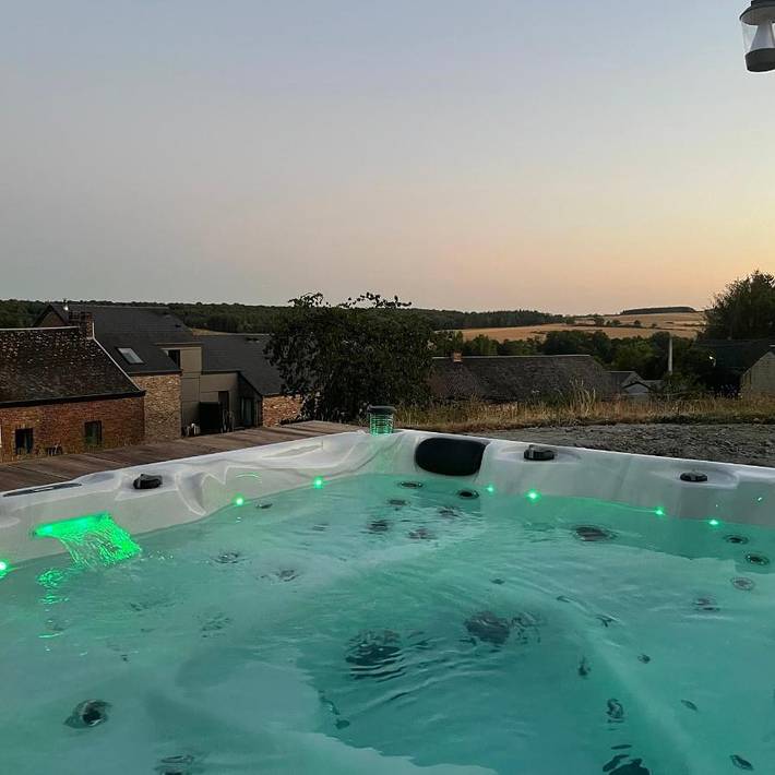 Chambre d’hôte pour 2 personnes, avec jardin et vue ainsi que terrasse et sauna à Somme-Leuze - 4