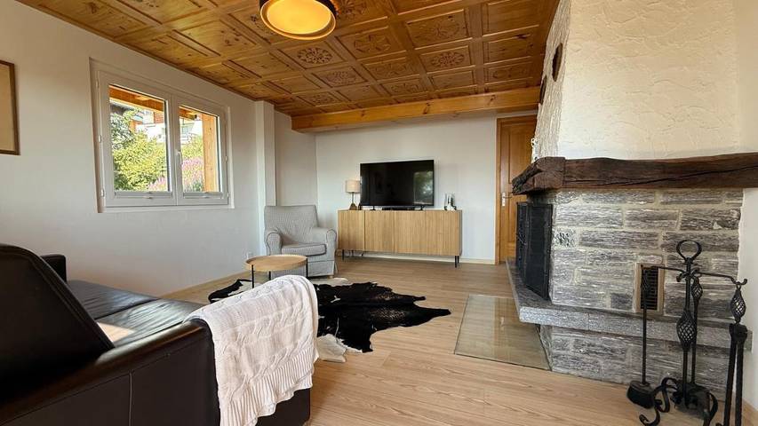 Ferienwohnung für 7 Personen, mit Balkon und Terrasse sowie Ausblick