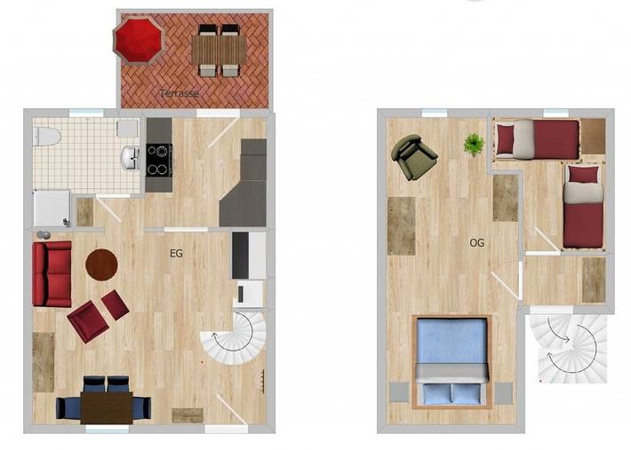 Ferienwohnung für 5 Personen, mit Garten und Sauna in Werdum - 3
