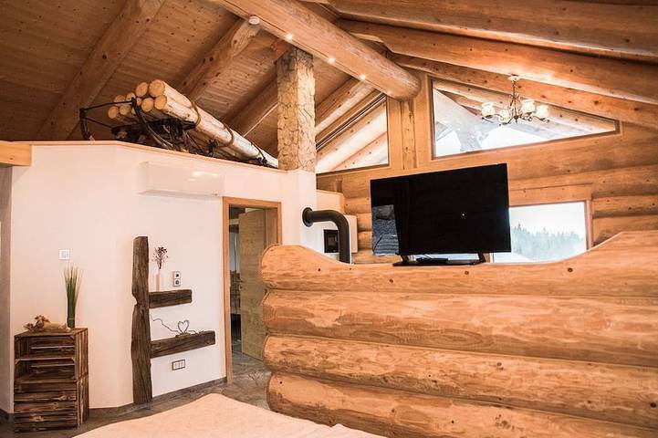Chalet für 3 Personen, mit Sauna und Terrasse sowie Garten, mit Haustier
