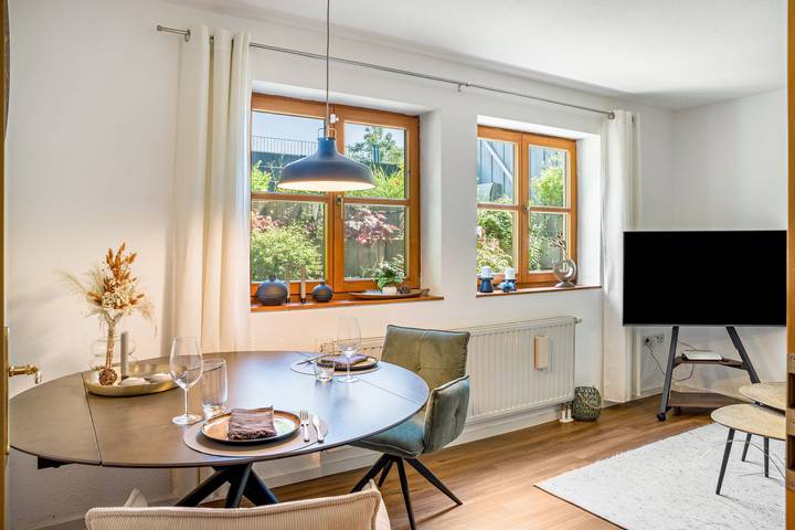 Ferienwohnung für 3 Personen, mit Garten