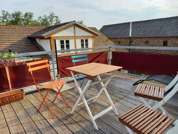 Ferienwohnung für 4 Personen, mit Terrasse und Seeblick am Beetzsee
