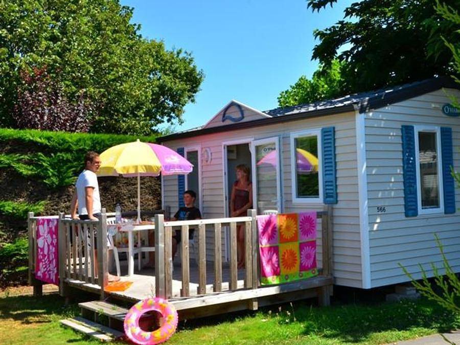 Camping La Roseraie  - Mobilhome 3 personnes - Cottage Duo - 1 chambre : 21m² - Terrasse non couverte 11m² 2/3 pers. in La Baule-Escoublac, Côte d'Amour