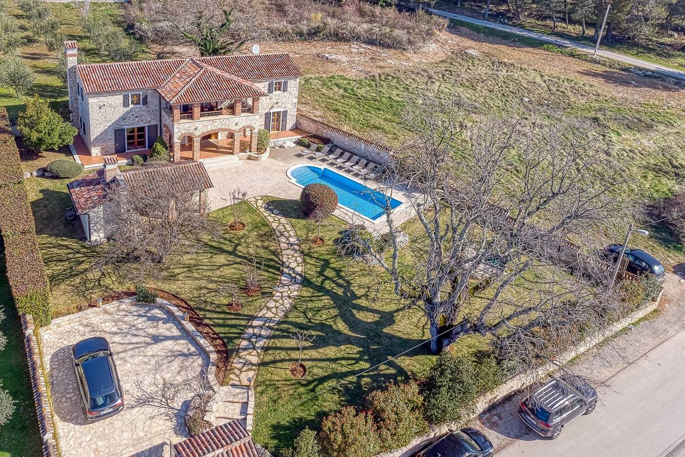 Villa Graziela mit Pool in Baderna, Zentralistrien