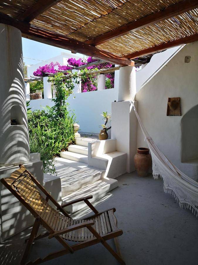Maison de vacances pour 8 personnes, avec Balcon et Terrasse ainsi que Jardin et Vue dans Stromboli
