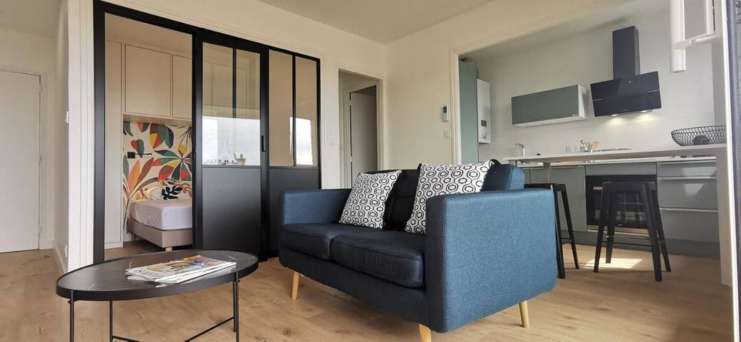 Gîte pour 2 personnes, avec terrasse et vue dans Port De Vannes