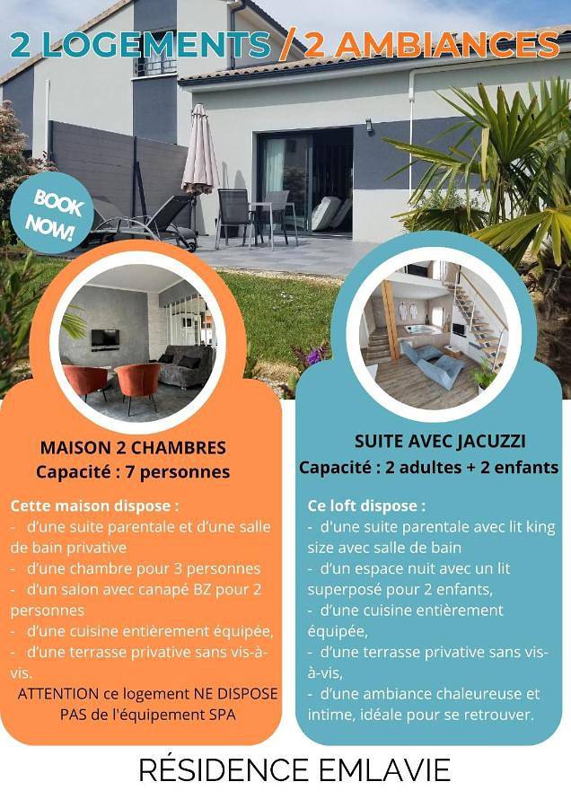 Maison de vacances pour 7 personnes, avec Terrasse ainsi que Jardin et Vue à Chasseneuil-du-Poitou