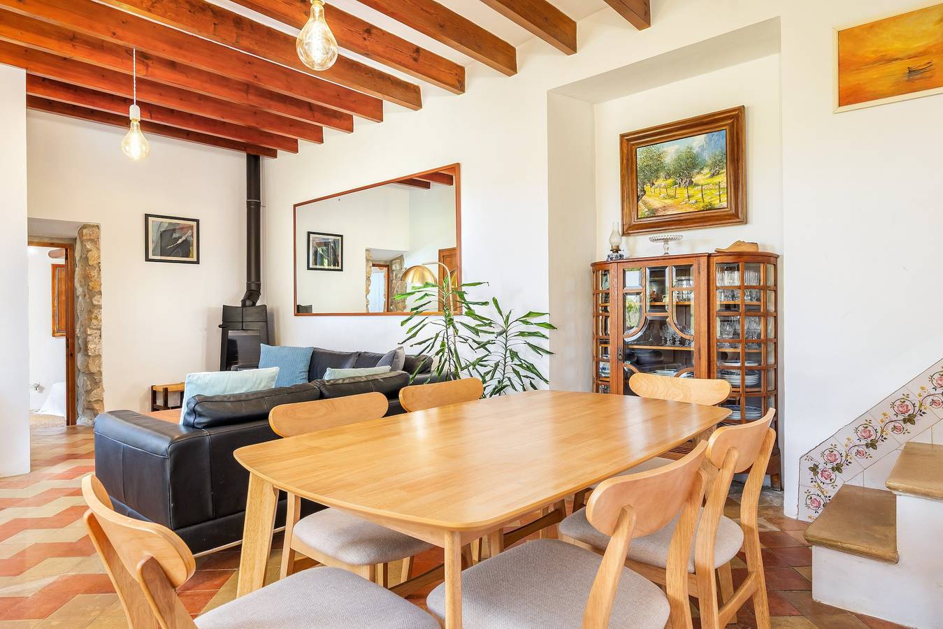 Haus zwischen Meer und Bergen in der Serra de Tramuntana in S'Arracó, Andratx