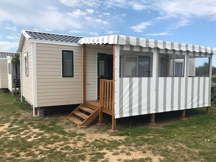 Camping Les Marsouins - Mobilheim 6 personen - Mobilheim 3 Zimmer Komfort in Bretignolles-sur-Mer, Loire-Tal