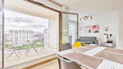 Gîte pour 6 personnes, avec balcon/terrasse à Champigny-sur-Marne