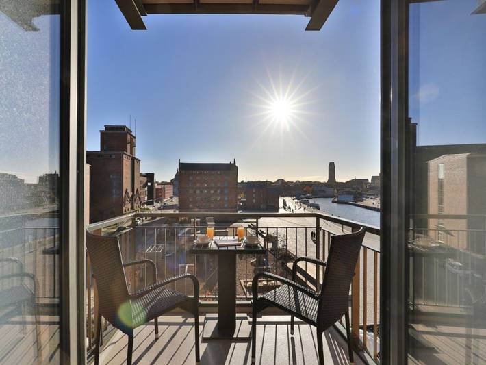 Hotel für 4 Personen, mit Balkon und Seeblick in Wismar