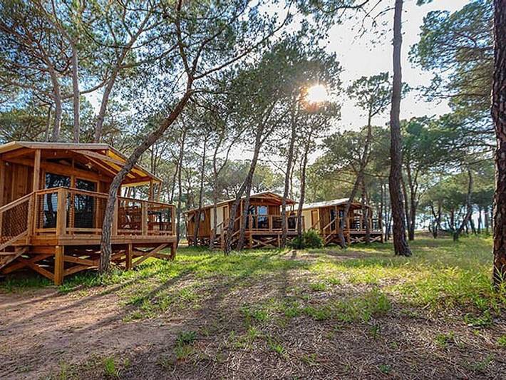 Camping La Tamarissière - Tienda de lona y madera 4 personas - Tienda de lona y madera, sin instalaciones sanitarias in La Tamarissière, Agde