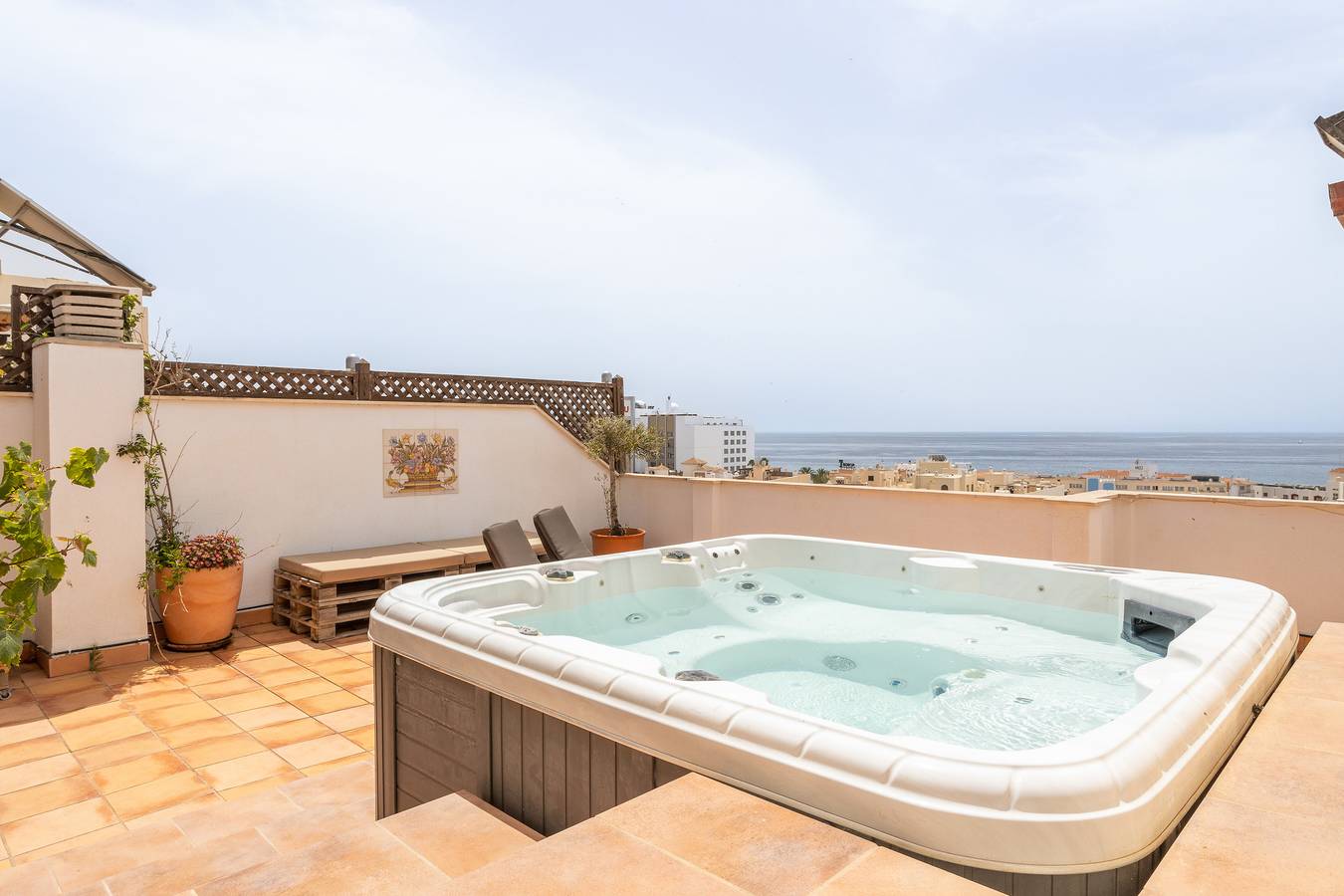 Entire apartment, Apartment "A231 Two Bed Penthouse" Near the Beach with Sea View, Whirlpool & Wi-Fi in Nerja, Costa del Sol