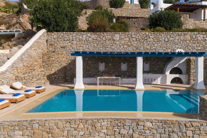Villa mit pool für 6 Personen, mit Meerblick und Balkon sowie Terrasse und Garten auf Mykonos - 3