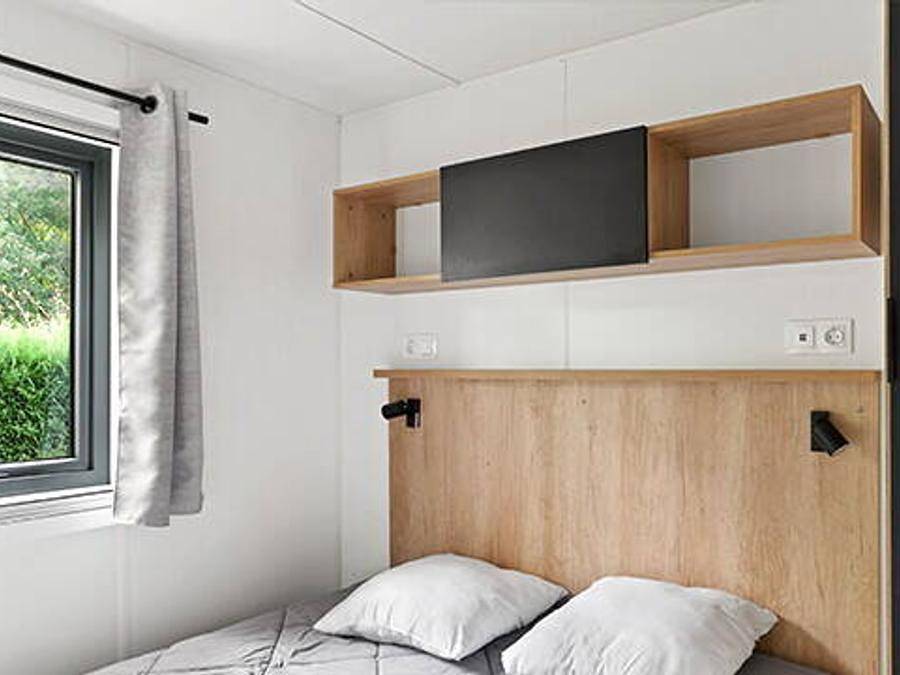 Camping Domaine de Soleil Plage - Mobilheim 4 personen - Mobilheim | Ultimate | 2 Schlafz. | 4 Pers. | Terrasse Lounge | 2 Bad | Klimaanlage | Tv in Vitrac, Périgord Noir