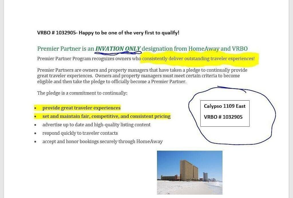 Beach Rental for 6 Guests in Gulf Highlands, West Panama City Beach