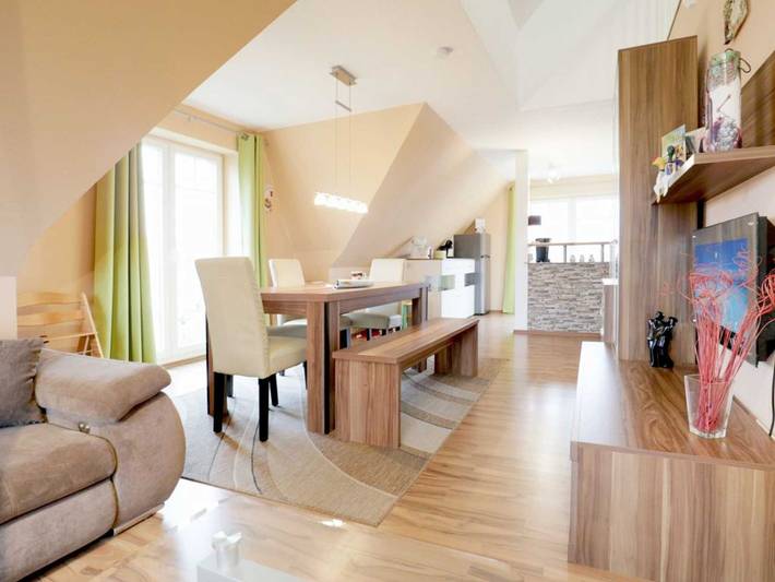 Ferienwohnung für 6 Personen, mit Balkon und Garten sowie Sauna in Groß Schwansee - 3