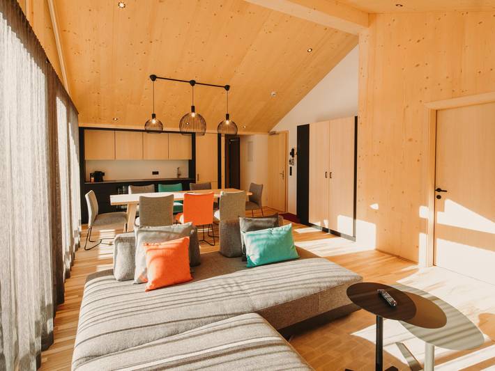 Ganze Ferienwohnung, Panoramasuite "Sunny Alpin" in Bregenzerwald (Vorarlberg), Warth