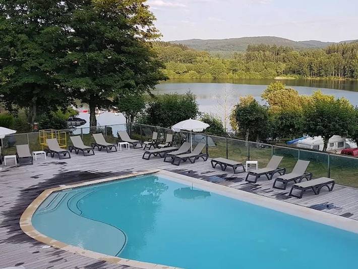 Camping Le Rouquié du Lac  - Chalet 4 personen - Gitotel - 4 Schlafplätze in Lamontélarié, Lacaune und Umgebung