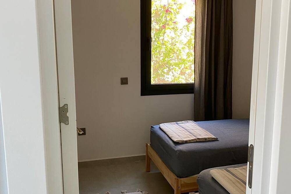 Hel lejlighed, Panoramic view - modern apartment with large private pool area, beach 1km in Bodrum, Muğla Province