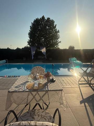Chambre d’hôte pour 4 personnes, avec vue et sauna ainsi que jardin et piscine à Tezze sul Brenta