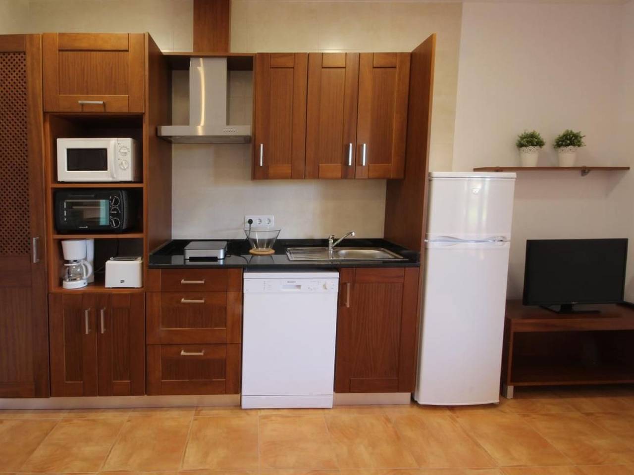 Hel leilighet, 6 mit Garten in Campos in Campos, Mallorca syd