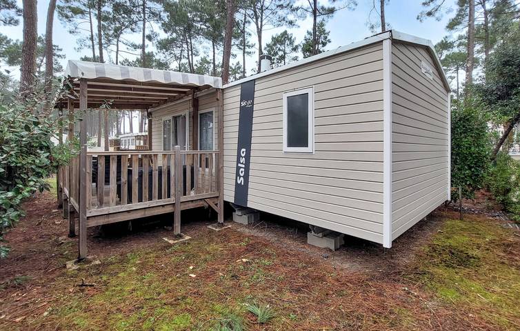 Mobil home pour 4 personnes, avec jardin et terrasse à Saint-Julien-en-Born - 2