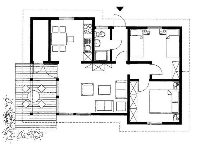 Ferienhaus für 5 Personen, mit Terrasse und Garten in Wesermarsch - 4