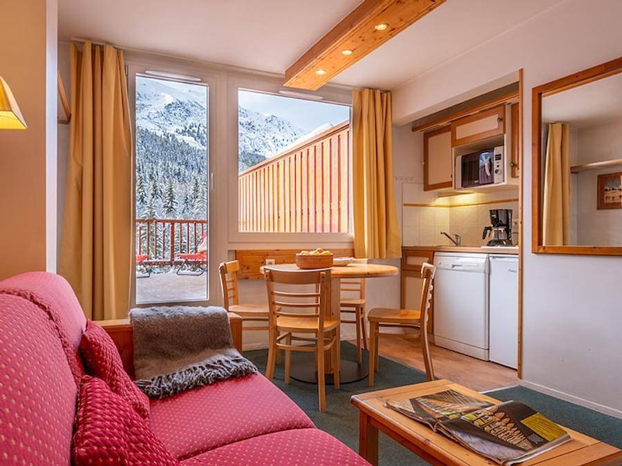 Pierre & Vacances Résidence Le Peillon - Studio 4 personen - Studio 4 personen - 1 slaapgedeelte - Uitzicht op de vallei in Méribel, Les Allues