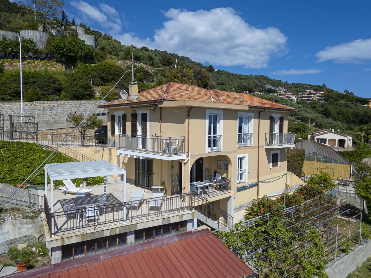 Villa Ricca - Grande Villa vista mare in Aregai, Cipressa