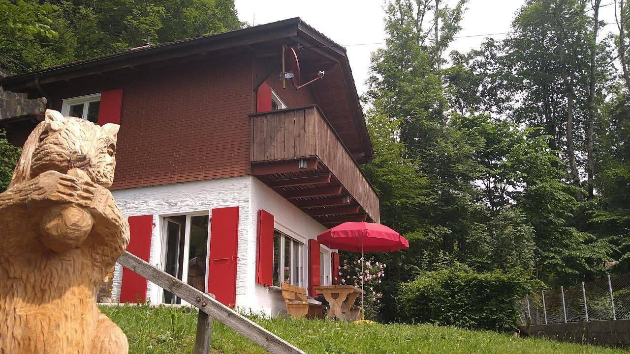 Ferienhaus "Am Bächli" mit Bergblick in Hasliberg, Berner Oberland