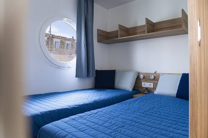 Houseboat in Bisceglie harbor in Bisceglie, Barletta-Andria-Trani