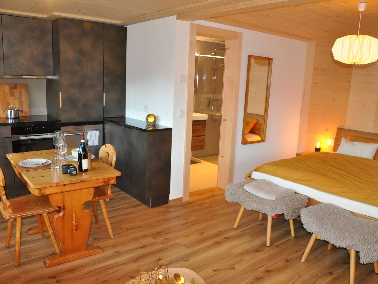Appartement entier, Tüllerhus Studio in Saanenmöser, Saanen