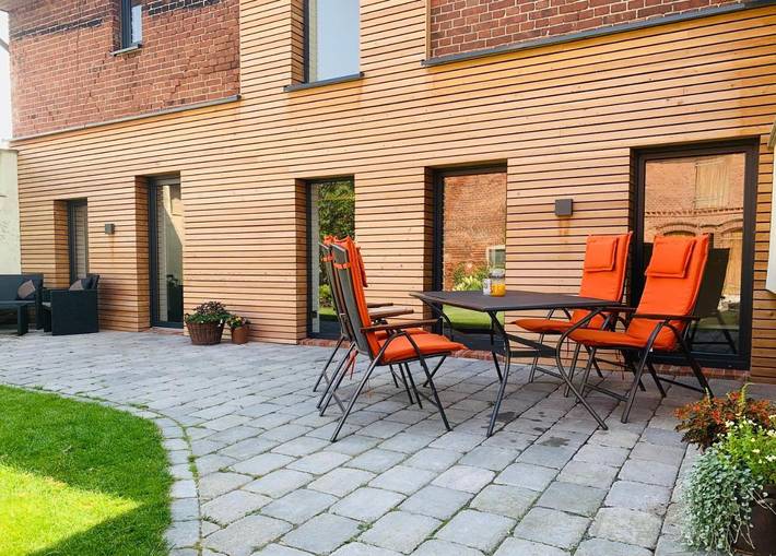 Ferienhaus für 3 Personen, mit Terrasse und Garten sowie Ausblick und Seeblick