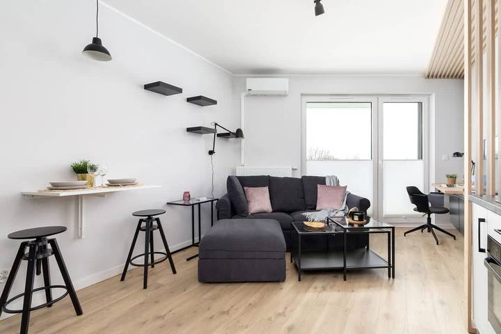 Lägenhet för 4 Personer, barnvänlig i Kraków