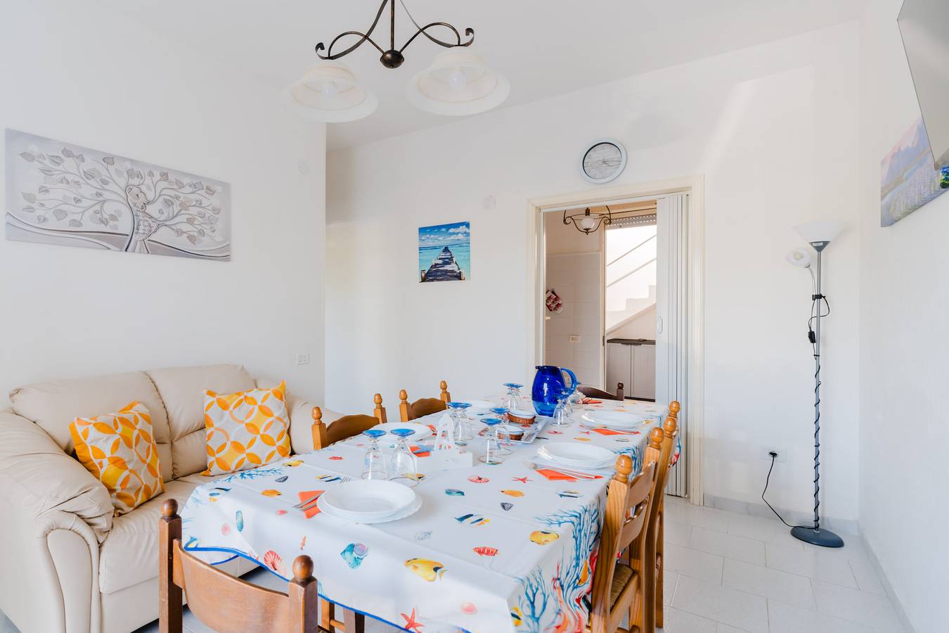 Maison de Vacances 'La Conchiglia Sul Mare' avec Vue sur la Mer, Terrasse Privée et Climatisation in Scala di Furno, Golfe de Tarente