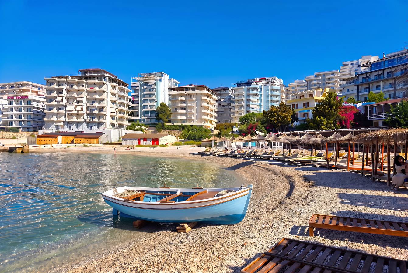Ganze Wohnung, Ferienwohnung für 3 Personen mit Balkon in Sarandë, Vlorë