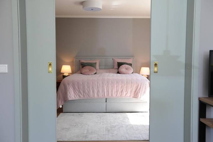 Ferienwohnung für 4 Personen, mit Garten und Ausblick, mit Haustier