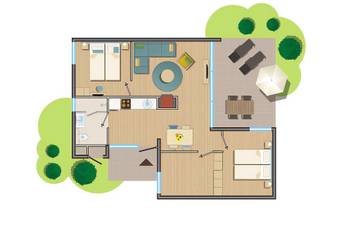 Lodge voor 4 Personen in Drenthe, Nederland, Afbeelding 1