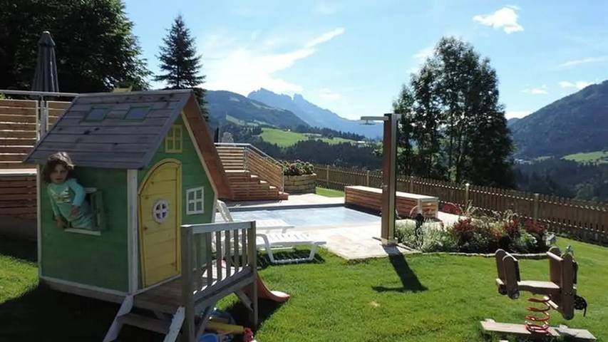 Hütte für 4 Personen, mit Balkon und Garten sowie Pool in Abtenau - 4