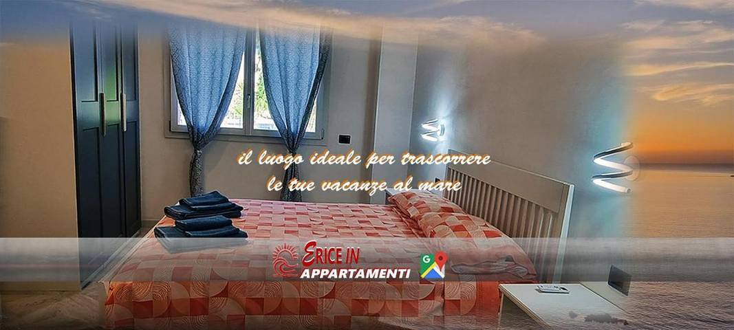 Appartamento per 5 persone, con panorama e terrazza a Erice