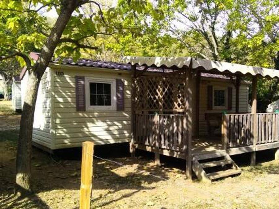 Camping Coeur d'Ardèche - Mobilhome 8 personnes - Mobil Home 4 Pièces 6/8 Personnes + Tv in Saint-Vincent-de-Durfort, Parc naturel régional des Monts d'Ardèche
