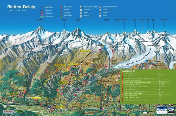 Ferienwohnung für 8 Personen, mit Balkon und Terrasse sowie Ausblick in Belalp - 4