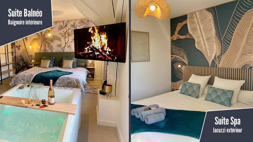 Location de vacances pour 2 personnes, avec jardin et jacuzzi à Louresse-Rochemenier