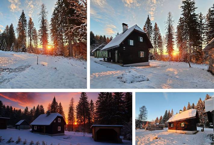 Trehytte for 5 personer, med hage, dyr tillatt i Østerrike