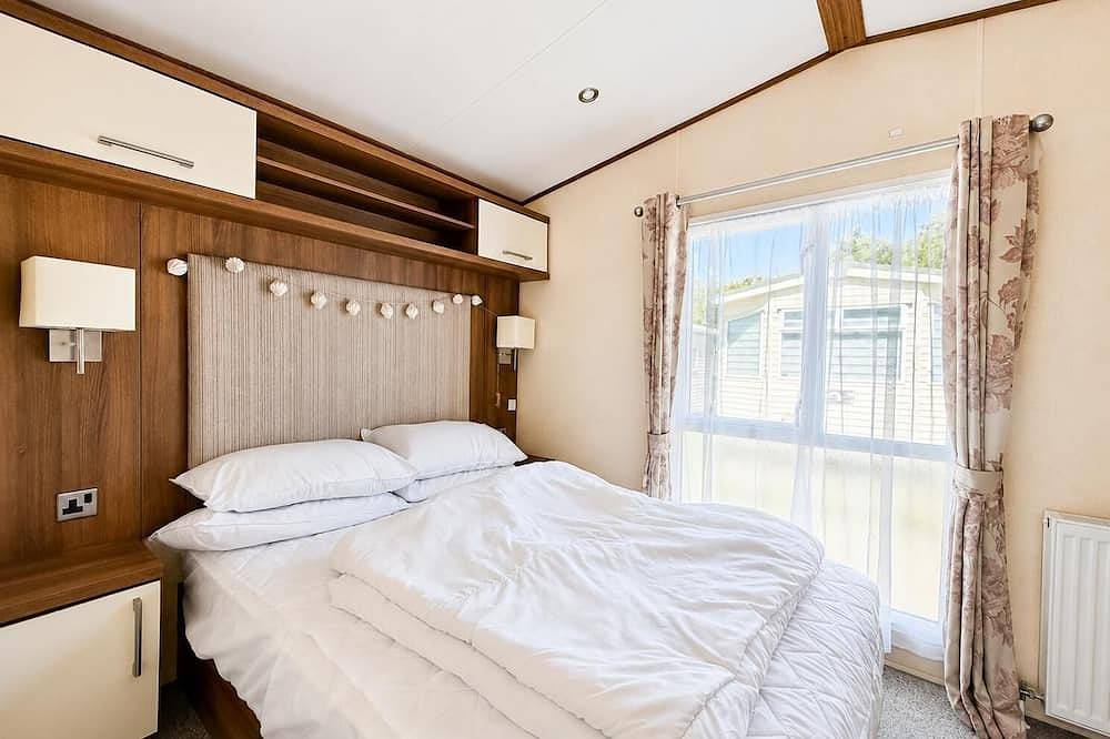 Modern caravan at Felixstowe Beach Holiday Park in Suffolk in Felixstowe, Suffolk