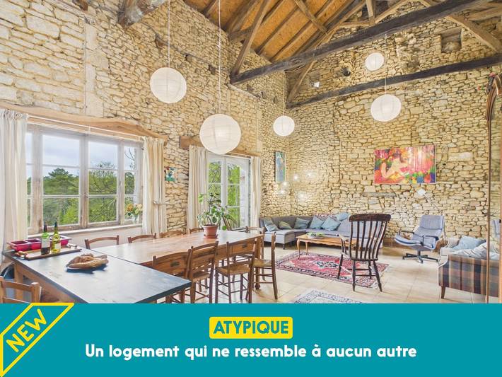 Gîte pour 11 personnes, avec jardin à Fanlac